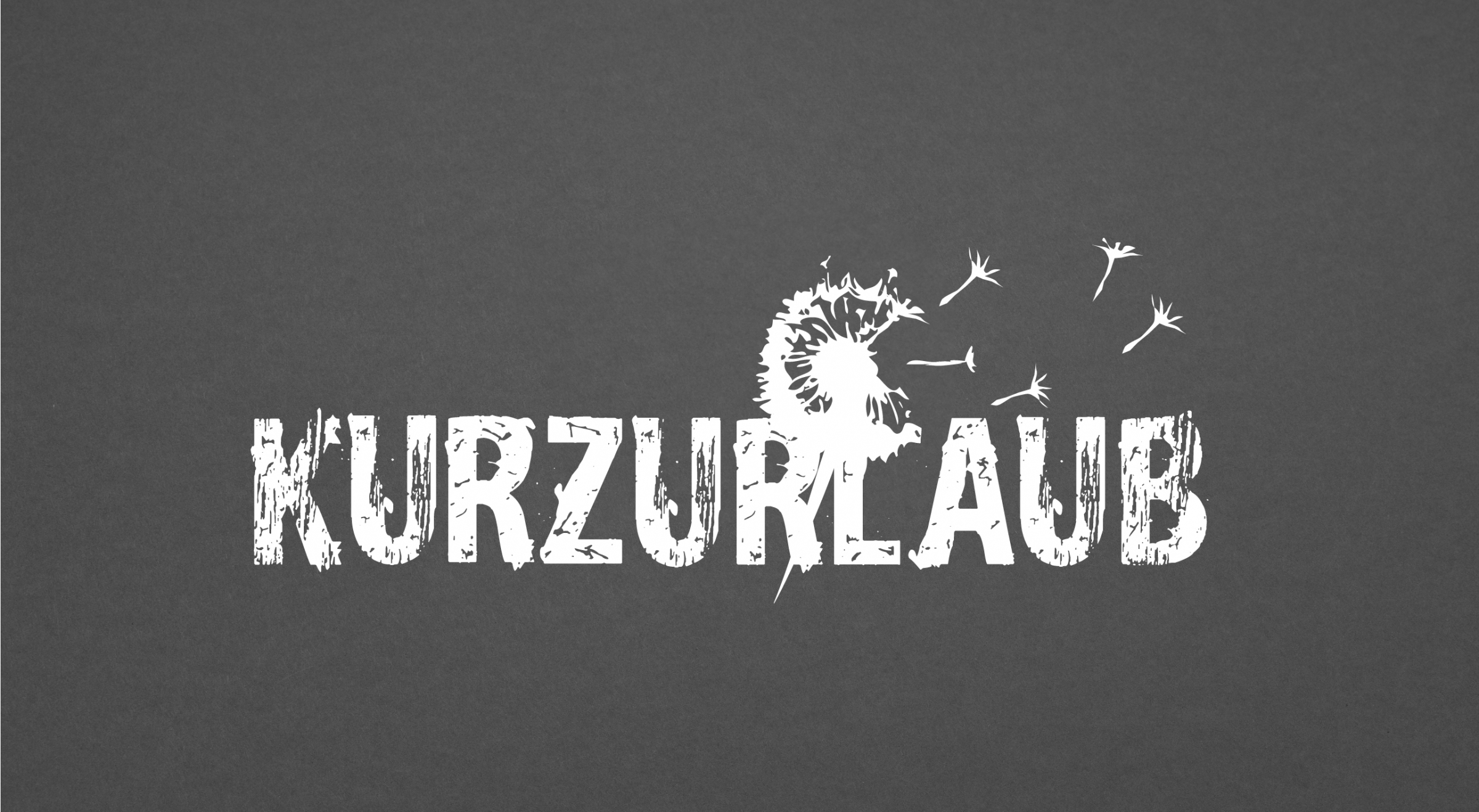 Kurzurlaub Bandlogo horizontale Anordnung