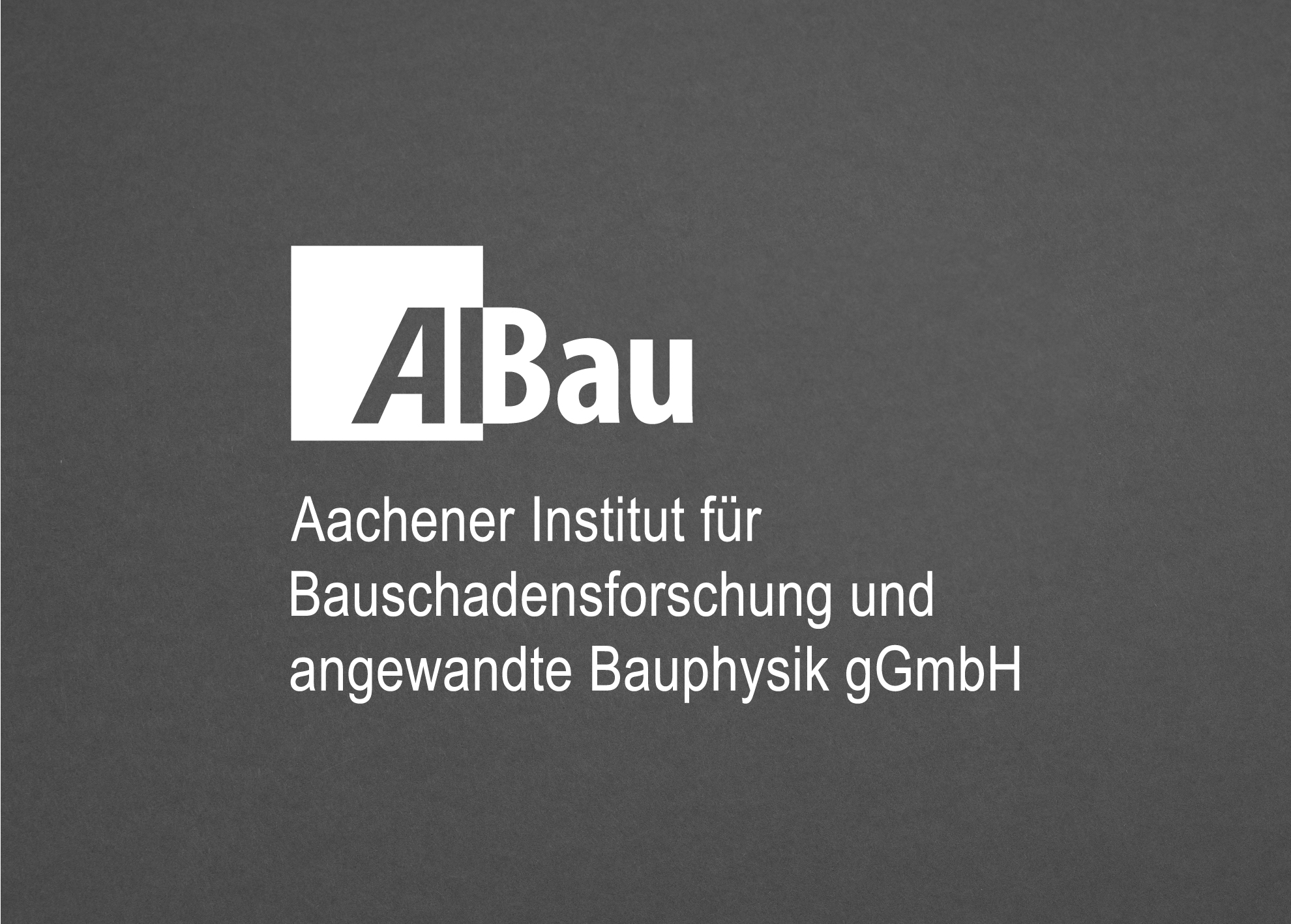 Logo Gestaltung AIBau Aachen vertikale Anordnung